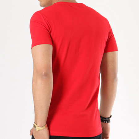 Antony Morato - Tee Shirt MMKS01162 Rouge Bleu Marine Gris Chiné