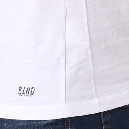 Blend - Tee Shirt Manches Longues Poche 20703060 Blanc