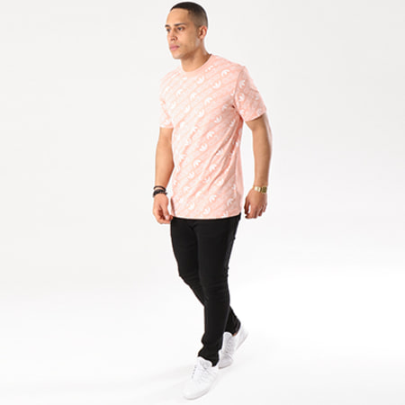 Adidas Originals - Tee Shirt Monogram CE1560 Rose Pale Blanc