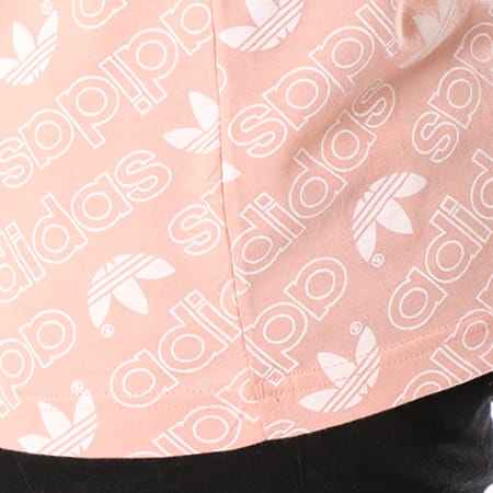 Adidas Originals - Tee Shirt Monogram CE1560 Rose Pale Blanc