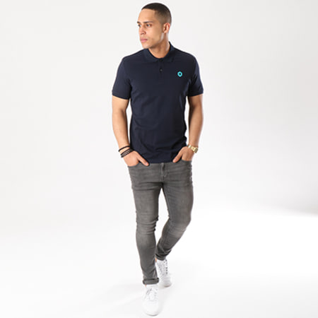 Jack And Jones - Polo Manches Courtes Booster Bleu Marine