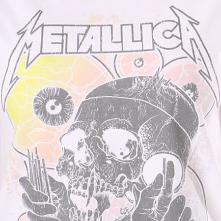 Noisy May - Tee Shirt Femme Metallica Alfred Blanc