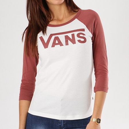 t shirt vans femme bordeaux