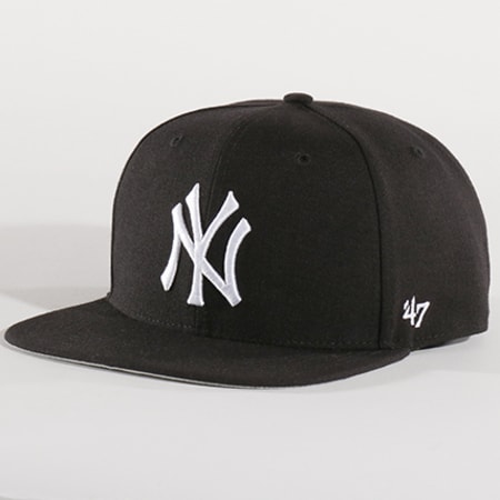'47 Brand - Casquette Snapback MLB New York Yankees Captain NSHOT17WBP Noir Blanc