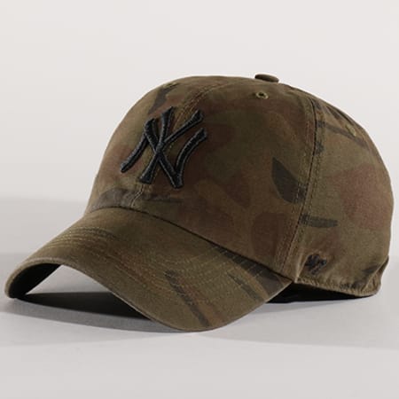 '47 Brand - Casquette MLB New York Yankees Clean Up RGMNT17GWS Vert Kaki Camouflage