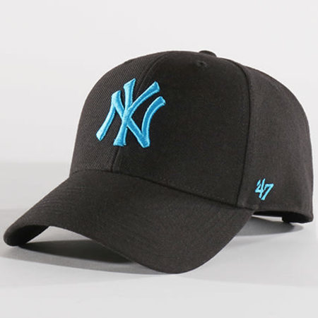 '47 Brand - Casquette MLB New York Yankees MVP SP17WBP Noir Bleu Clair