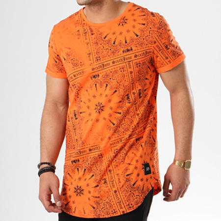 Sixth June - Tee Shirt Oversize M3113VTS Orange Bandana 