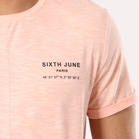 Sixth June - Tee Shirt Oversize M3210CTS Rose Chiné