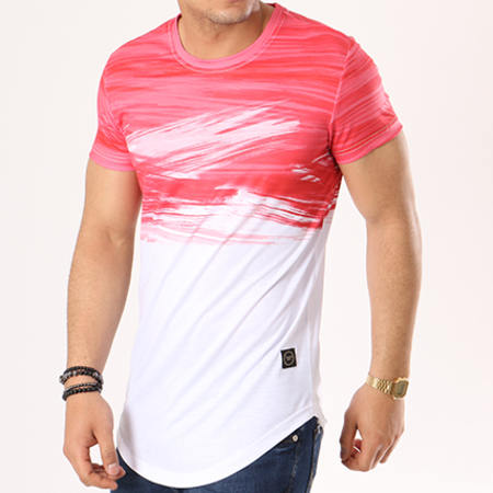 Terance Kole - Tee Shirt Oversize 98095 Rouge Blanc