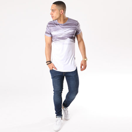 Terance Kole - Tee Shirt Oversize 98095 Gris Blanc