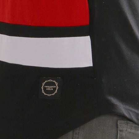 Terance Kole - Tee Shirt Oversize 98089 Noir Rouge Blanc