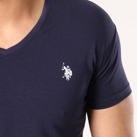 US Polo ASSN - Tee Shirt V Neck 15449986-47282 Bleu Marine