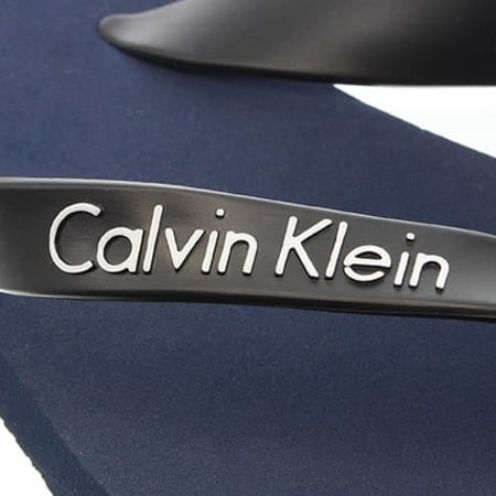 Calvin Klein - Tongs KM0KM00210 Bleu Marine Noir