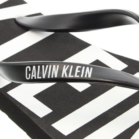 Calvin Klein - Tongs Femme KW0KW00397 Noir Blanc
