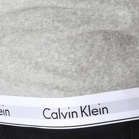 Calvin Klein - Sweat Crewneck Avec Bandes Femme QS6016E Gris Chiné