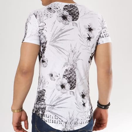 Classic Series - Tee Shirt Oversize 15 Blanc Floral