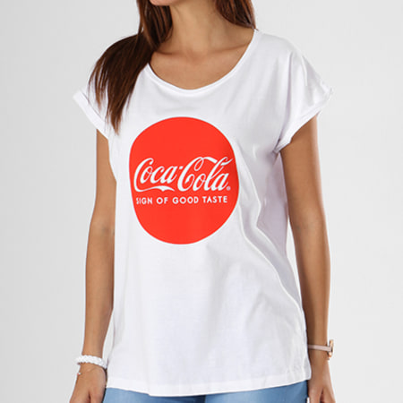 Coca-Cola - Tee Shirt Femme MC067 Blanc