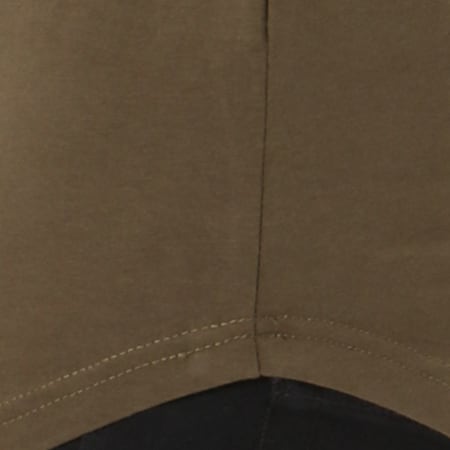 John H - Tee Shirt Oversize 1859 Noir Dégradé Vert Kaki