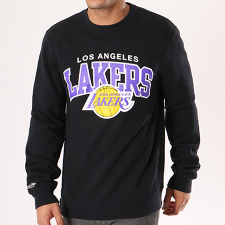 Mitchell and Ness - Sweat Crewneck Los Angeles Lakers Team Logo Noir