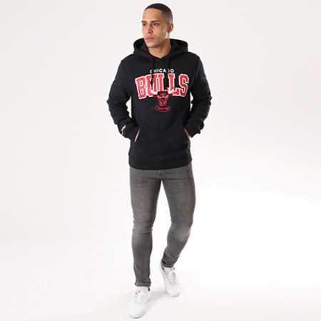 Mitchell and Ness - Sweat Capuche Chicago Bulls Team Noir Rouge Blanc