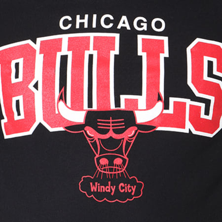 Mitchell and Ness - Sweat Capuche Chicago Bulls Team Noir Rouge Blanc