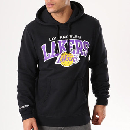 Mitchell and Ness - Sweat Capuche Los Angeles Lakers Team Arch Noir