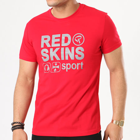 Redskins - Tee Shirt Home Rouge Gris