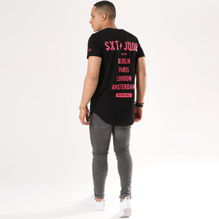 Sixth June - Tee Shirt Oversize M3271VTS Noir Rose