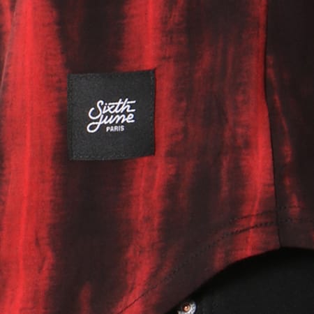 Sixth June - Tee Shirt Oversize M3236CTS Rouge Noir