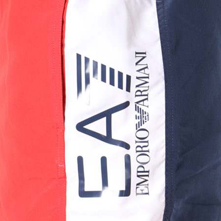 EA7 Emporio Armani - Short De Bain 902023-8P734 Rouge Blanc Bleu Marine