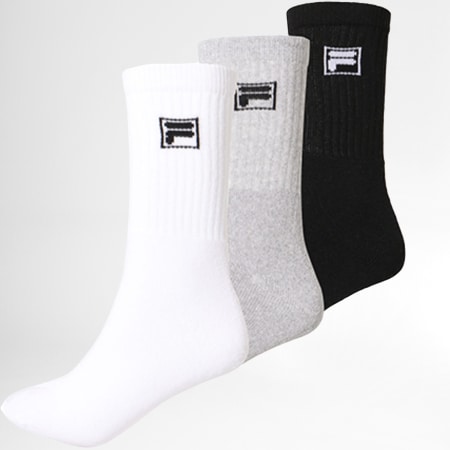 Fila - 3 paia di calzini Calza F9000 bianco nero grigio erica