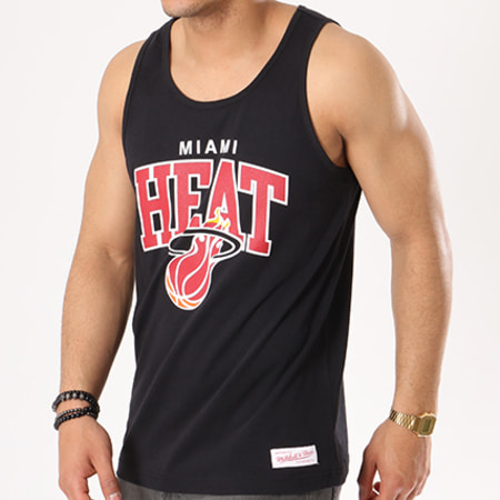 Mitchell and Ness - Débardeur Miami Heat Team Arch Noir