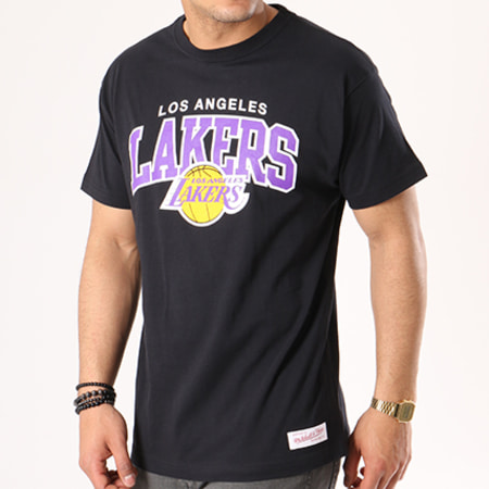 Mitchell and Ness - Tee Shirt Los Angeles Lakers Traditional NBA Noir