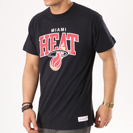 Mitchell and Ness - Tee Shirt Miami Heat Traditional NBA Noir
