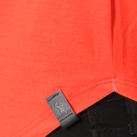 Uniplay - Tee Shirt Oversize UP-G011 Noir Dégradé Rouge