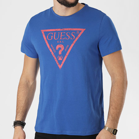 Guess - Tee Shirt U82I00I3Z00 Bleu Roi