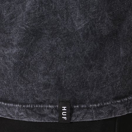HUF - Tee Shirt Outline Box Logo Acid Gris Anthracite