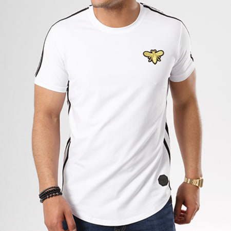 Project X Paris - Tee Shirt Oversize Bandes Brodées 88181126 Blanc
