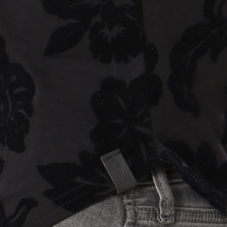 Uniplay - Tee Shirt Oversize A7241-V16 Noir Floral