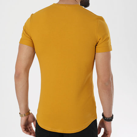 Aarhon - Tee Shirt Oversize 1808 Jaune Moutarde