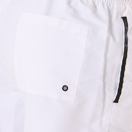 Calvin Klein - Short De Bain Medium Drawstring 0150 Blanc Noir