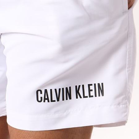 Calvin Klein - Short De Bain Medium Double 0156 Blanc