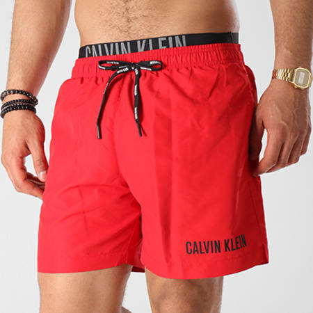 Calvin Klein - Short De Bain Medium Double 0156 Rouge