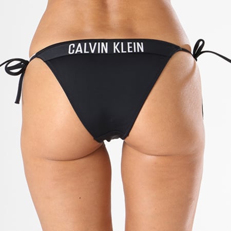 Calvin Klein - Bas De Bikini Femme Cheeky String Side KW0KW00215 Noir