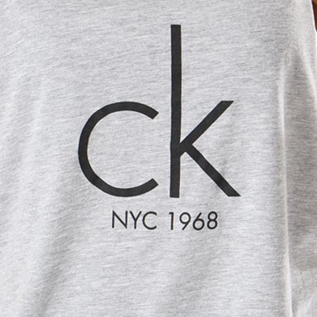 Calvin Klein - Débardeur Femme Side 0455 Gris Chiné