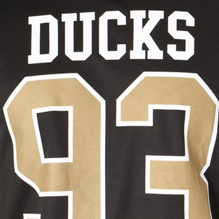 Majestic Athletic - Tee Shirt De Sport Dene Anaheim Ducks Noir Blanc