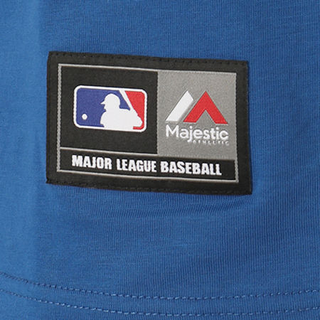 Majestic Athletic - Tee Shirt Klass Los Angeles Dodgers Gris Chiné Bleu Clair 