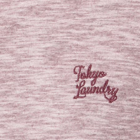 Tokyo Laundry - Tee Shirt Manches Longues Harwood Bordeaux Chiné