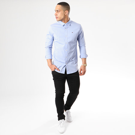 Tommy Hilfiger - Chemise Manches Longues TJM Original Stretch 4405 Bleu Clair
