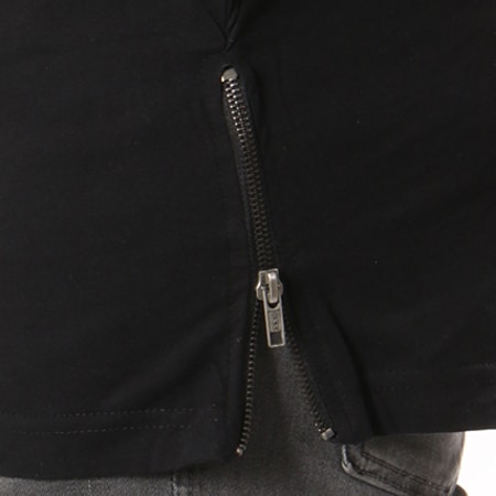 Urban Classics - Tee Shirt Oversize Zips TB1225 Noir